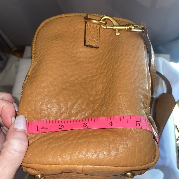 Aimee Kestenberg Car-Go Satchel Purse Handbag Shoulder Crossbody Bag Brown Zip - Picture 14 of 16